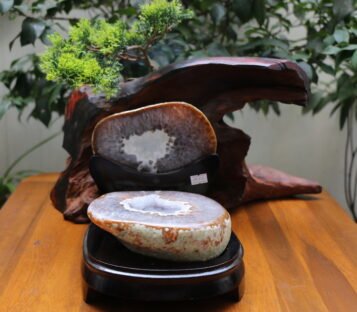 Feng Shui Wealth Good Luck Attract Agate Crystal Cave TBT3