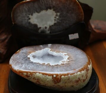 Feng Shui Wealth Good Luck Attract Agate Crystal Cave TBT9