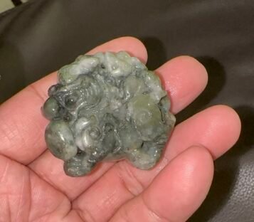 Feng Shui Wealthy Good Luck Attract Pixiu Jade TCT01