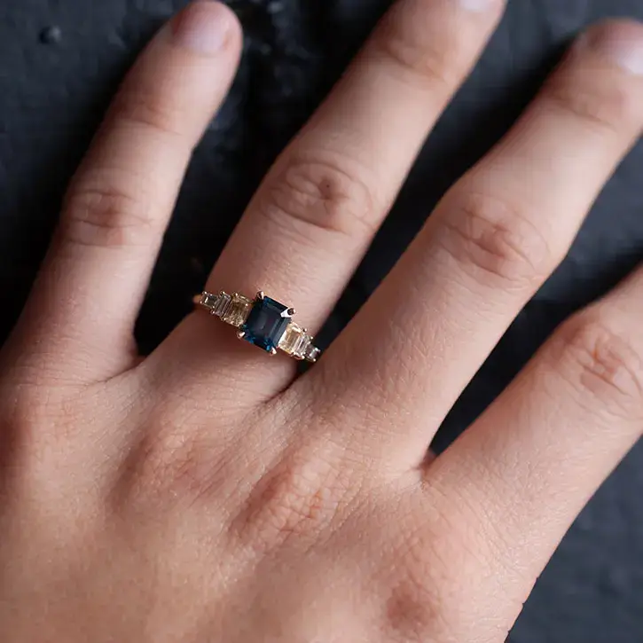 Stunning Emerald Cut Sapphire Engagement Rings 8 Celebrity Inspiration: Notable Emerald Cut Sapphire Engagement Rings