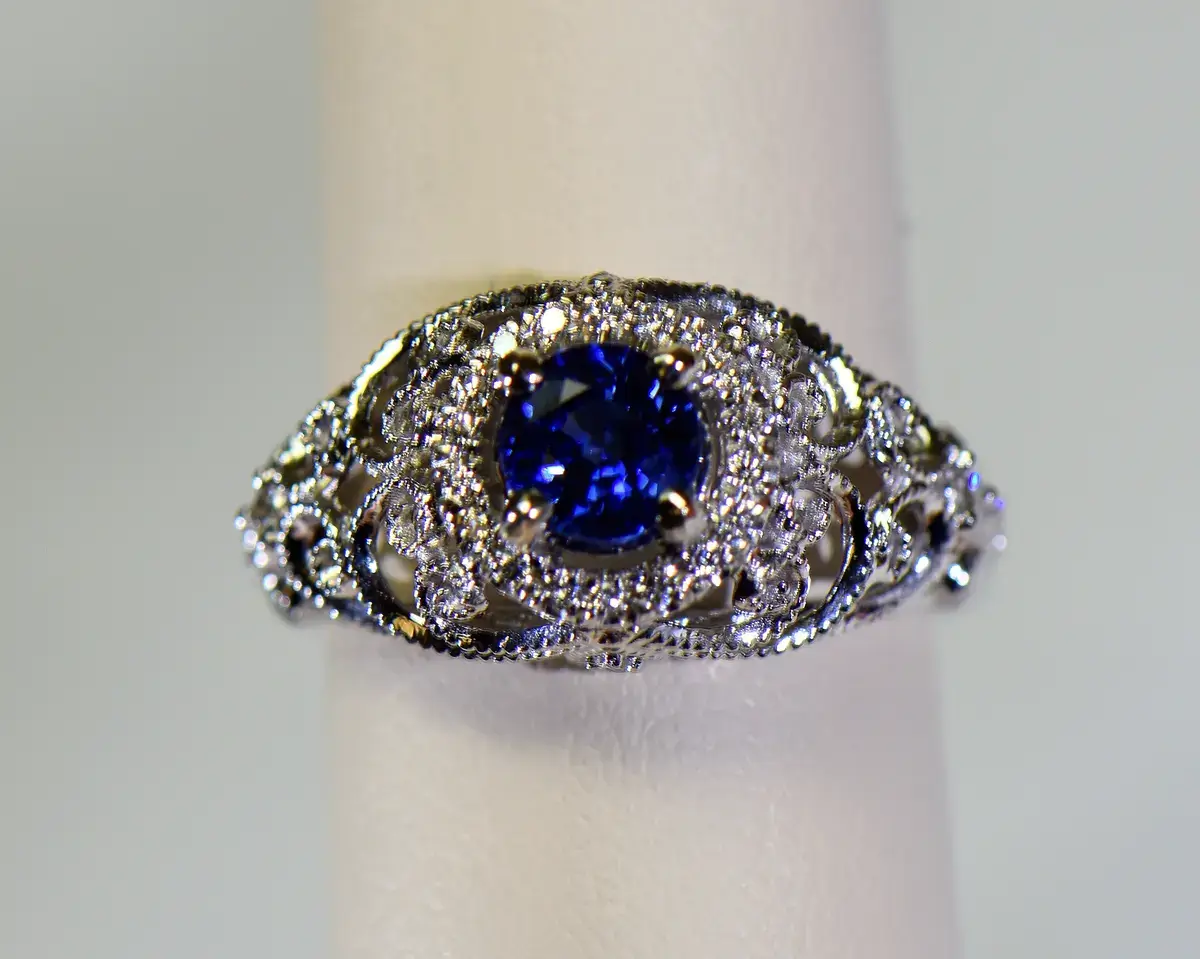 Sapphire: The Birthstone for September 1 Vintage-Inspired Filigree Sapphire Ring