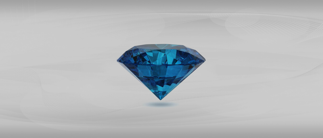 The Size Advantage of Blue Diamonds